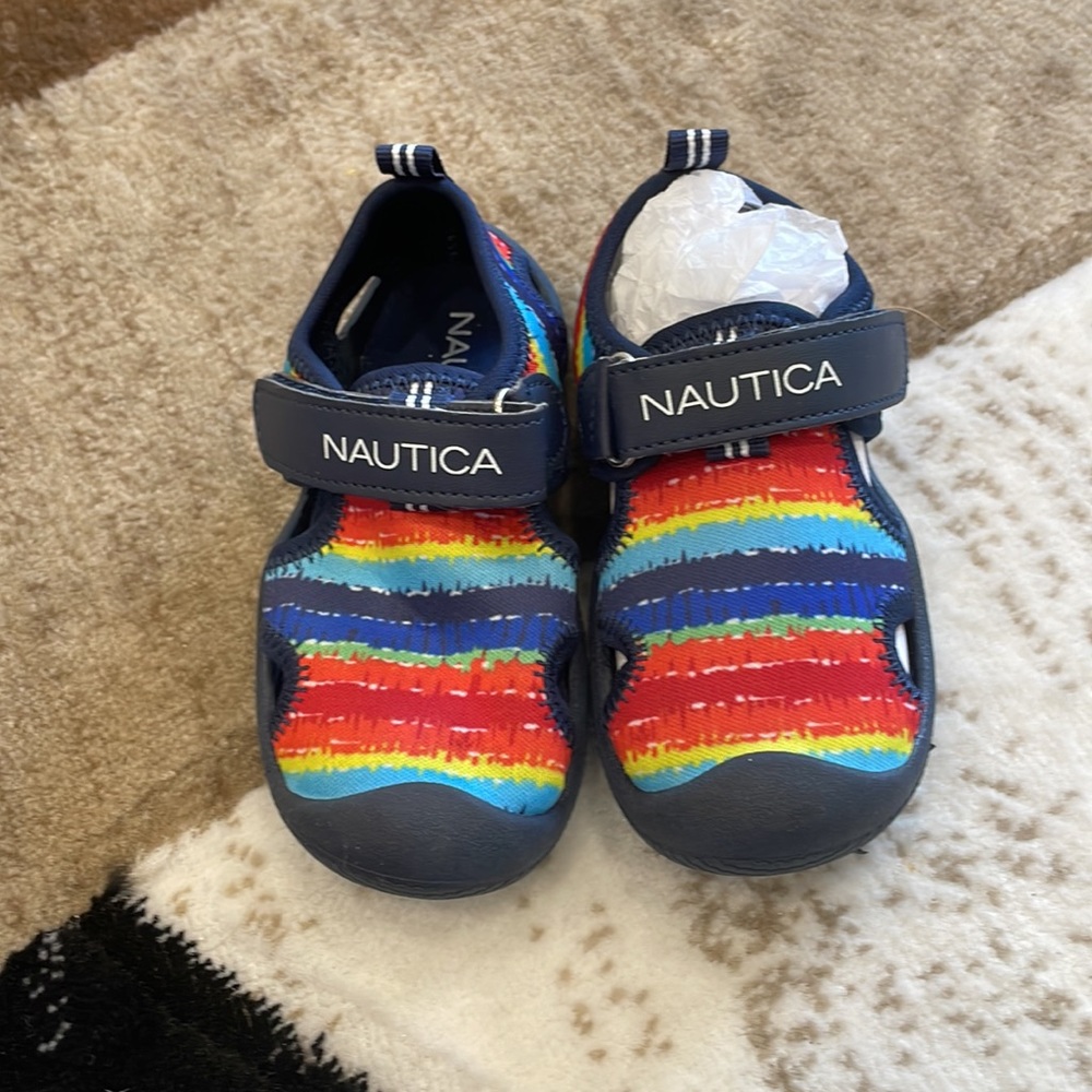 Nautica tie dye striped sandals water shoes